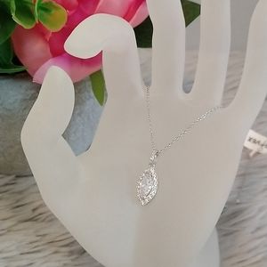 2/$30💕 BNWT Charmed Aroma Sterling Silver Marquis Necklace